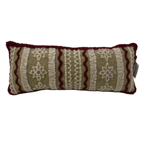 Frati Home Collection Wool Throw Pillow Christmas Holiday Room Sofa Decor - Picture 1 of 8